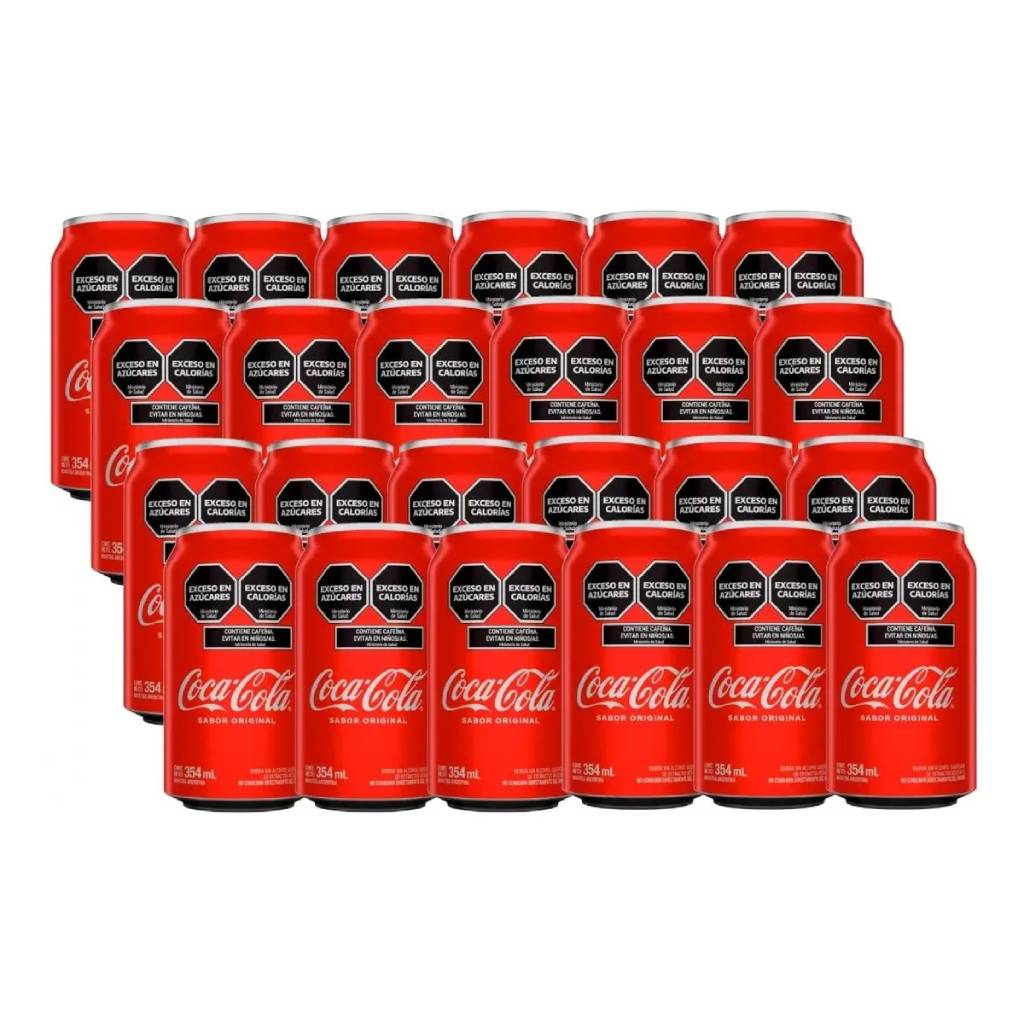 Gaseosa Coca Cola Original Lata 354cc x 24 un -2