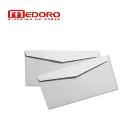 Sobres Medoro Papel obra 130x255mm Blanco blíster x 100