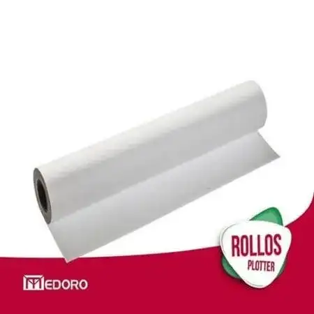 Rollo Medoro Plotter 610mm x 100m buje 3pulg Obra caja x 1 80 grs