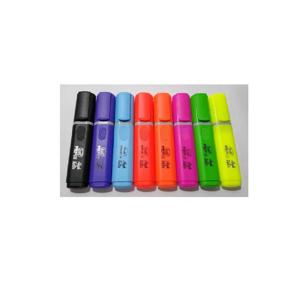 Resaltador Trabi High Texter Fluo Punta Biselada X 8 Colores