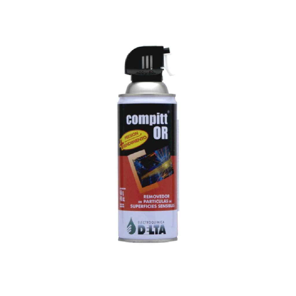 Aire Comprimido Aerosol Con Gatillo Compitt Or 450 Grs Delta