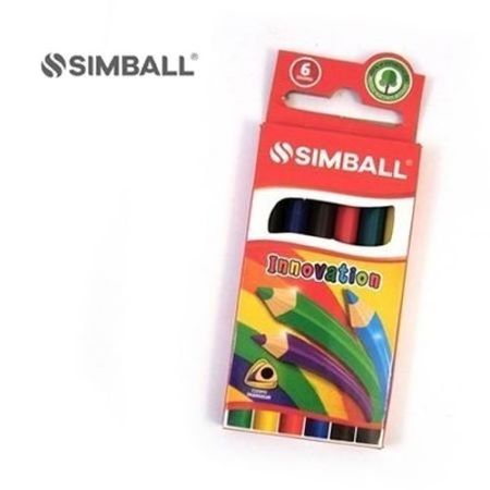 Lápices Simball Innovation Cortos 6 colores