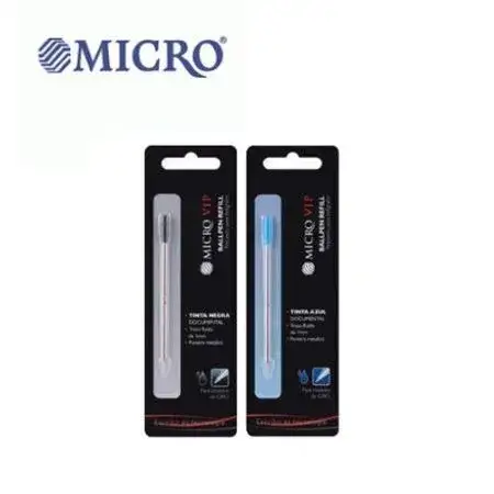 Repuesto Micro Vip Bolígrafo Giro Negro