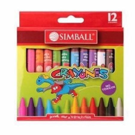 Crayones Simball de cera 6 colores