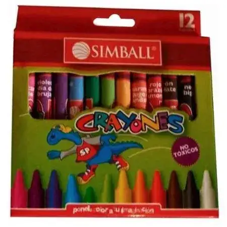 Crayones Simball de cera 12 colores