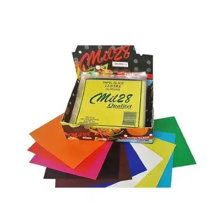 Papel Glace Lustre  Mil28  Col. Surtidos x 10 hojas