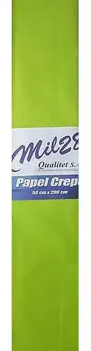 Papel Crepe Verde claro  Mil28 50cmx2m x unidad