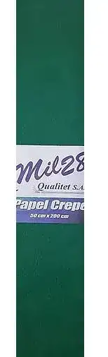 Papel Crepe Verde oscuro  Mil28 50cmx2m x unidad