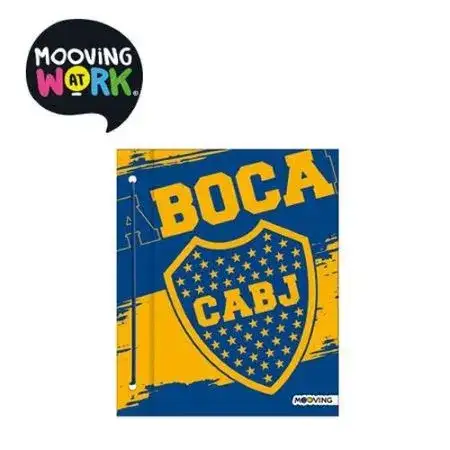 Carpeta de dibujo Mooving Boca Jrs. Nº3 2 tapas Con cordón