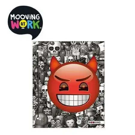 Carpeta de dibujo Mooving Emoji Nº3 2 tapas Con cordón