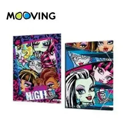 Carpeta con elástico Oficio 3 solapas Mooving Monster High  prespkraft