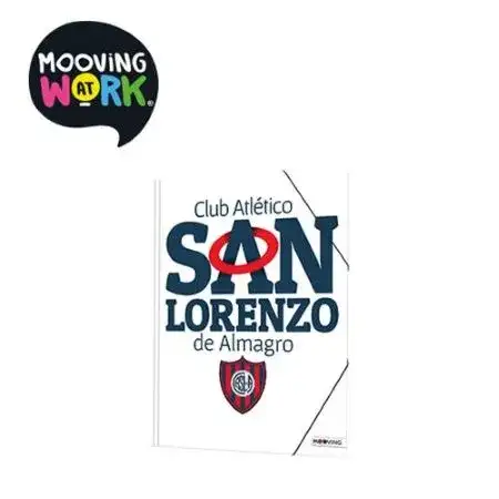 Carpeta con elástico Oficio 3 solapas Mooving San Lorenzo