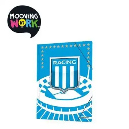 Carpeta con elástico Oficio 3 solapas Mooving Racing