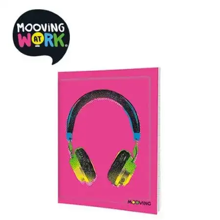 Cuaderno Mooving Colors Rayado Escolar Tapa flexible 48 hojas