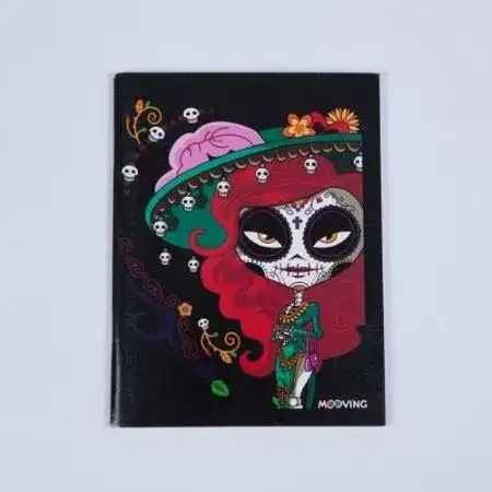 Cuaderno Mooving Calaveritas Rayado Escolar Tapa flexible 48 hojas