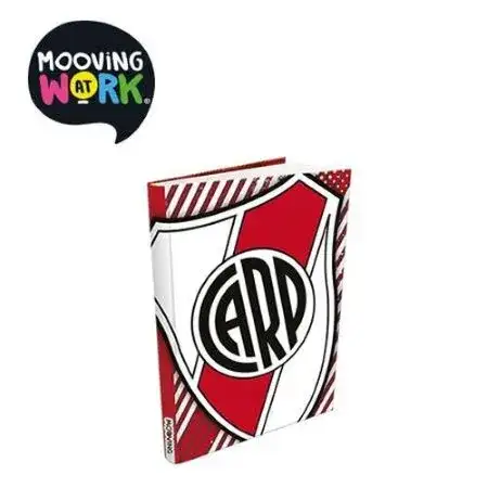 Cuaderno Mooving River Plate Rayado Escolar Tapa flexible 96 hojas