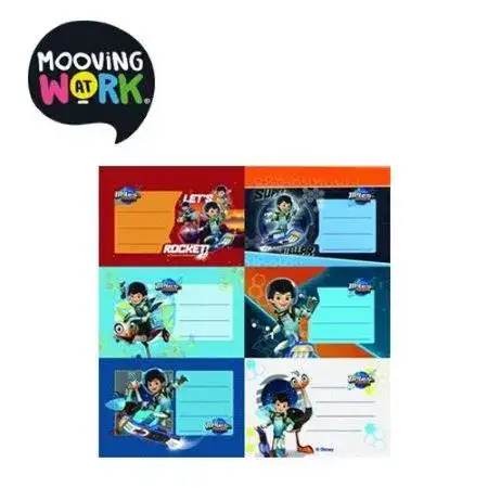 Etiquetas Mooving Miles del Mañana Escolares 12 Etiquetas