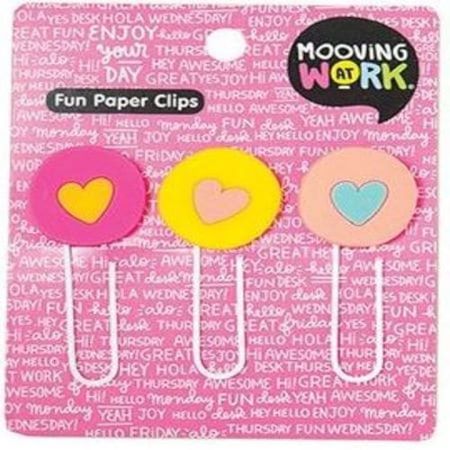 Clips Mooving Rubber Fun Colores flúor x 3 unidades Hearts