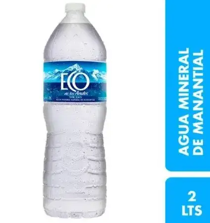 Agua mineral Eco de los Andes Sin gas 2 Litros