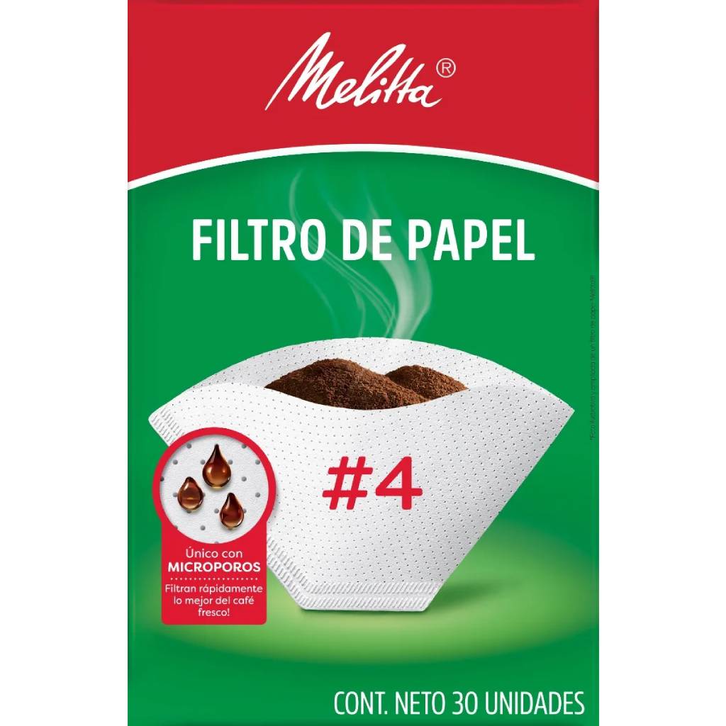 Filtro de café Nº4 30 unidades papel