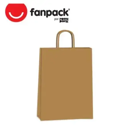 Bolsa de papel Neo Pack Acuario Classic 22x10x30cm Madera