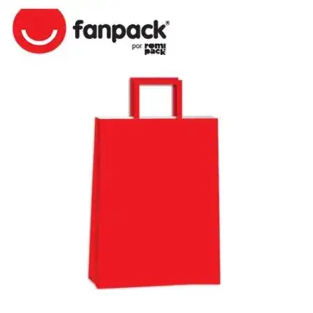 Bolsa de papel Neo Pack Acuario Colores 30x12x41cm Rojo