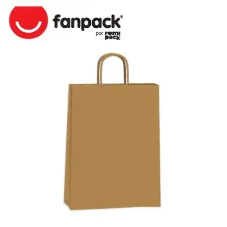 Bolsa de papel Neo Pack Acuario Classic 22x10x42cm Madera