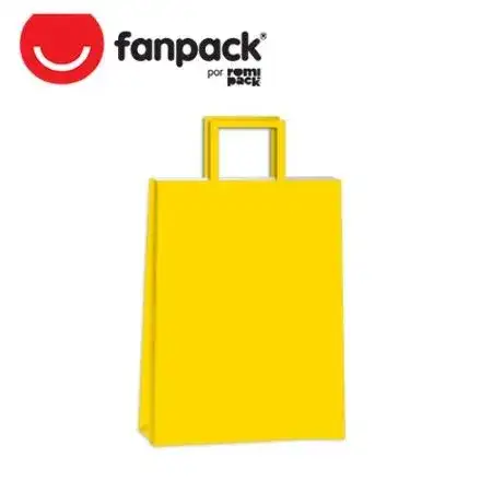 Bolsa de papel Neo Pack Acuario Colores 22x10x30cm Amarillo