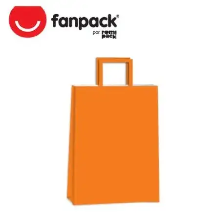 Bolsa de papel Neo Pack Acuario Colores 14x08x20cm Naranja