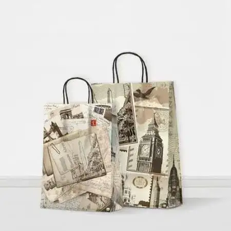 Bolsa de papel Neo Pack Ciudades 22x10x30cm