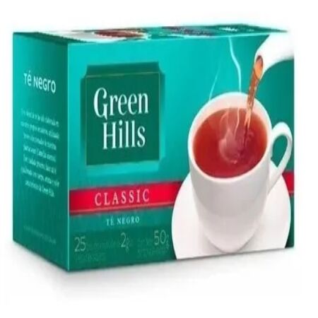 Te Green Hills Clásico 25 Sobres Negro