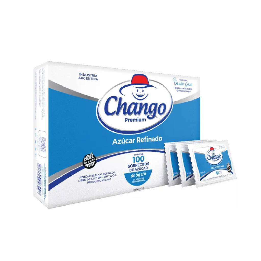 Azucar Chango blanca 1000 sobres -2