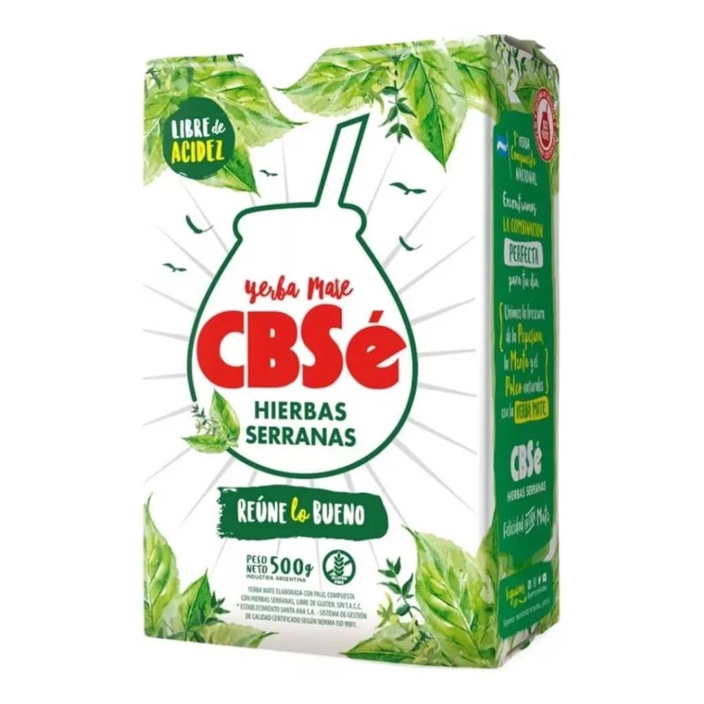 Yerba Mate Hierbas Serranas Cbse 500 Gr