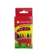 Crayones De Cera Skycolor Chiquis X 6 Colores Surtidos