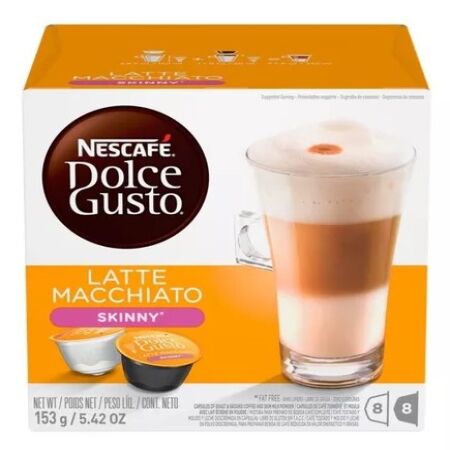 Café Nescafe Dolce Gusto En cápsula 16 un (8cafe 8 leche) Latte Macchiato Light