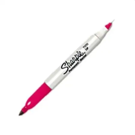 Marcador Sharpie Twin Tip Permanente Doble punta Magenta