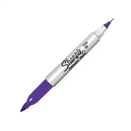 Marcador Sharpie Twin Tip Permanente Doble punta Violeta