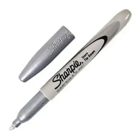 Marcador Sharpie Permanente Punta fina Plata