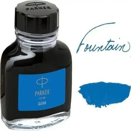 Frasco de tinta Azul  Parker Quink lavable 57ml