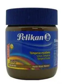 Tempera Pelikan 250 grs Negro En pote