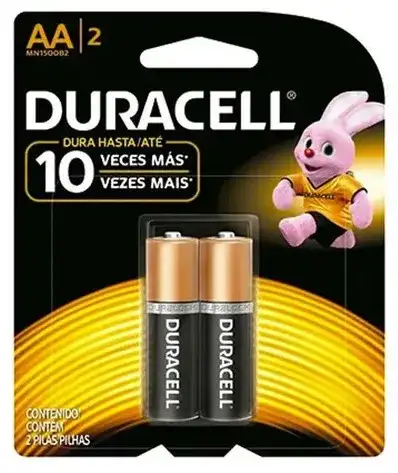 Pila Duracell AA 1,5 volts blíster x 2 MN-1500