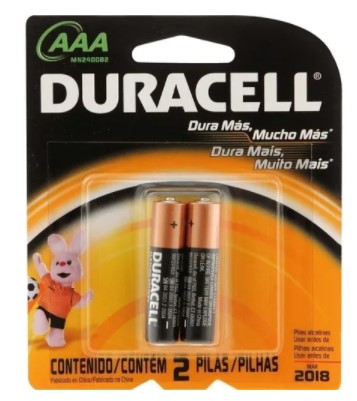 Pila Duracell AAA 1,5 volts blíster x 2 MN-2401