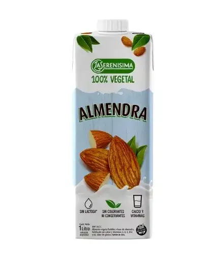 Preparado Vegetal Base De Almendras LS Square1L