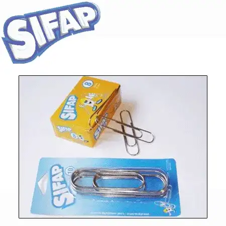 Clips Sifap Nº 10 Niquelado 101mm blíster x 5