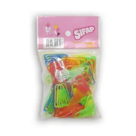 Clips Sifap Gusti triangular x 100 unidades Plástico