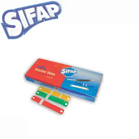 Broches Velox Sifap Plástico caja x 50