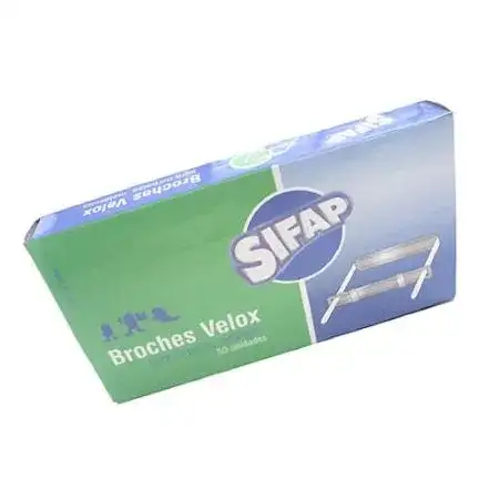 Broches Velox Sifap Metálico caja x 50