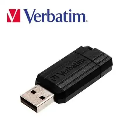 Pendrive Verbatim Pinstripe USB 2.0 64 GB Negro