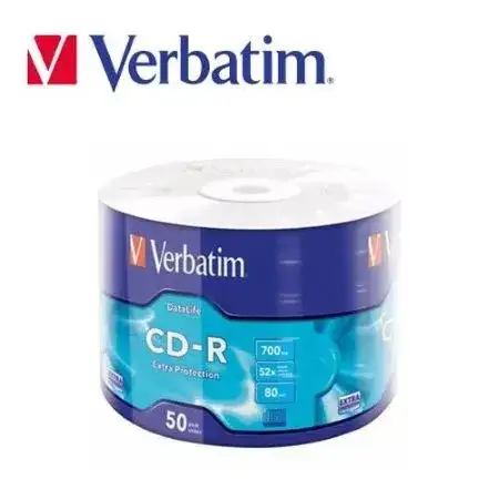 CD Verbatim  R Grabable 700Mb bulk x 50 52x Seriados