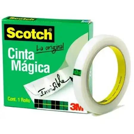 Cinta adhesiva Scotch 810 Invisible 19mm x 32.9m Mágica